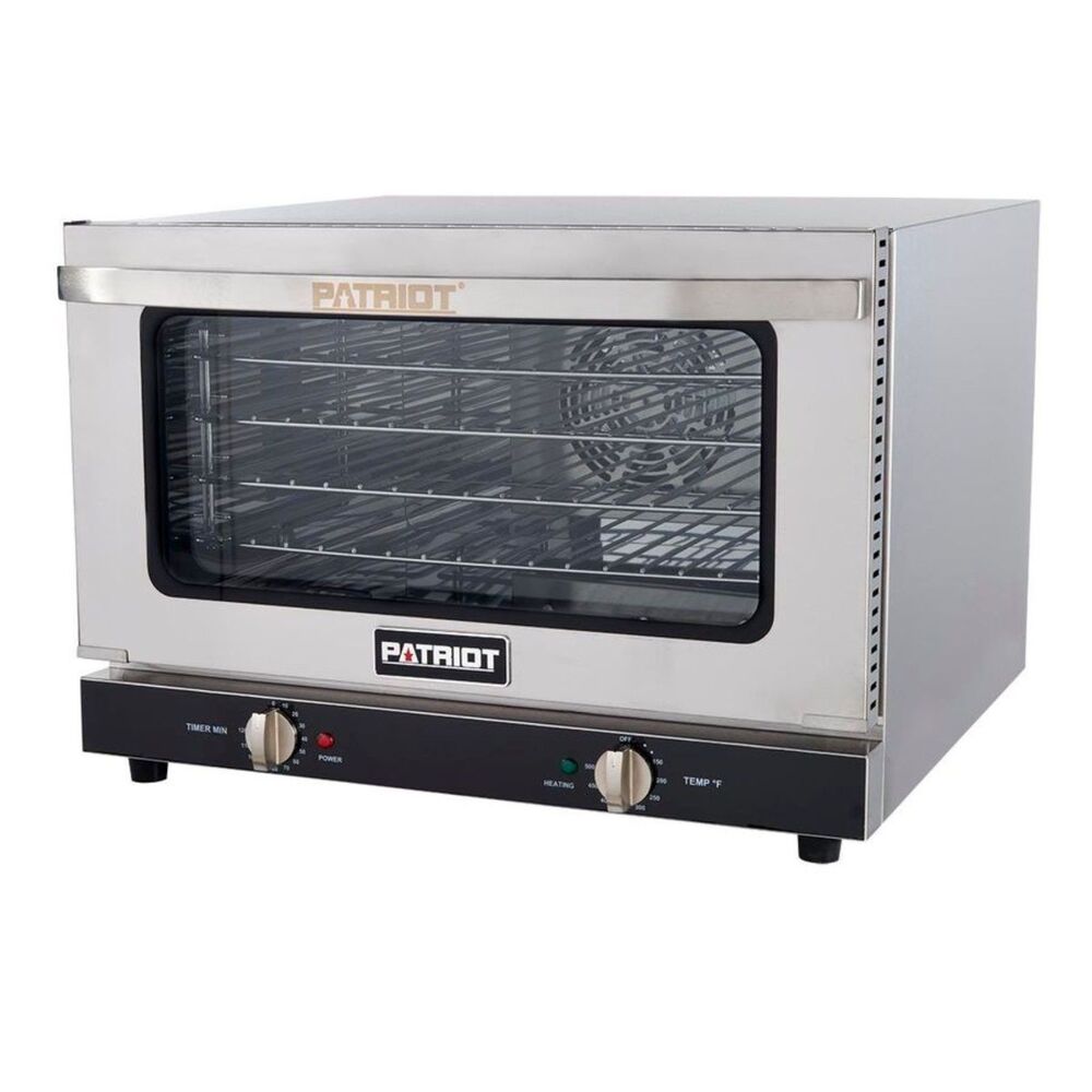 New Stainless Steel Patriot FD-47 Half Size 120V Countertop Convection Oven 23"W